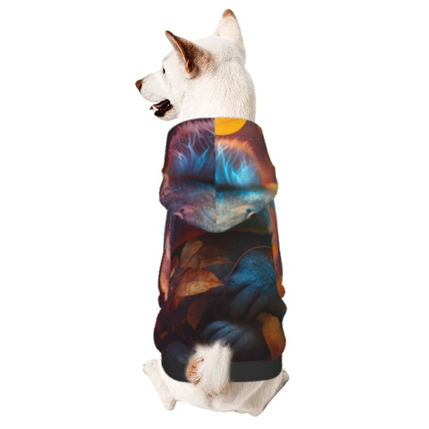 Fotbe Forest Koala Sudadera con Estampado para Perros Pequeños – Suéter con Capucha para Mascotas, Tela Suave de Forro Polar con Bolsillo-Small