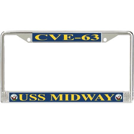 USS Midway CVE-63 License Plate Frame
