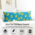 thumbnail image 3 of Lemon Print Body Pillow Cover - Soft & Breathable Fabric, Hidden Zipper, 20"x54", Cute Fruit & Floral Design - Perfect Gift for Lemon Lovers, Summer Decor, Side Sleepers & Pregnancy Support, 3 of 7