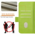 thumbnail image 2 of Wallet Case for Motorola Moto G Power 5G 2025, Wrist Strap & Shoulder Strap PU Leather Case, Pattern Kickstand Magnetic Clasp Flip Cover for Motorola Moto G Power 5G 2025 with Card Holder - Green, 2 of 9