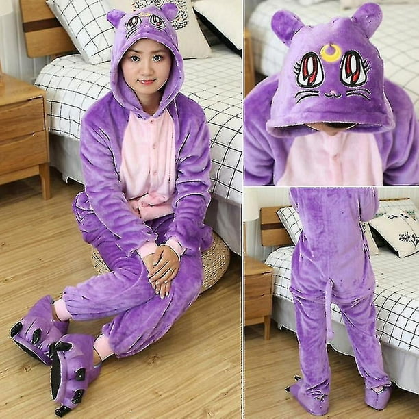 Pijamas de felpa de animales de una pieza ropa de dormir para adultos y ninos Walmart en linea