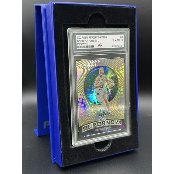2022 PANINI REVOLUTION WNBA BASKETBALL #4 SABRINA IONESCU RARE SUPERNOVA PREMIUM INSERT PROFESSIONALLY GRADED GEM MINT PTA 10