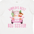 thumbnail image 4 of Inktastic Big Sister Pink Safari Animals Girls Toddler T-Shirt, 4 of 5