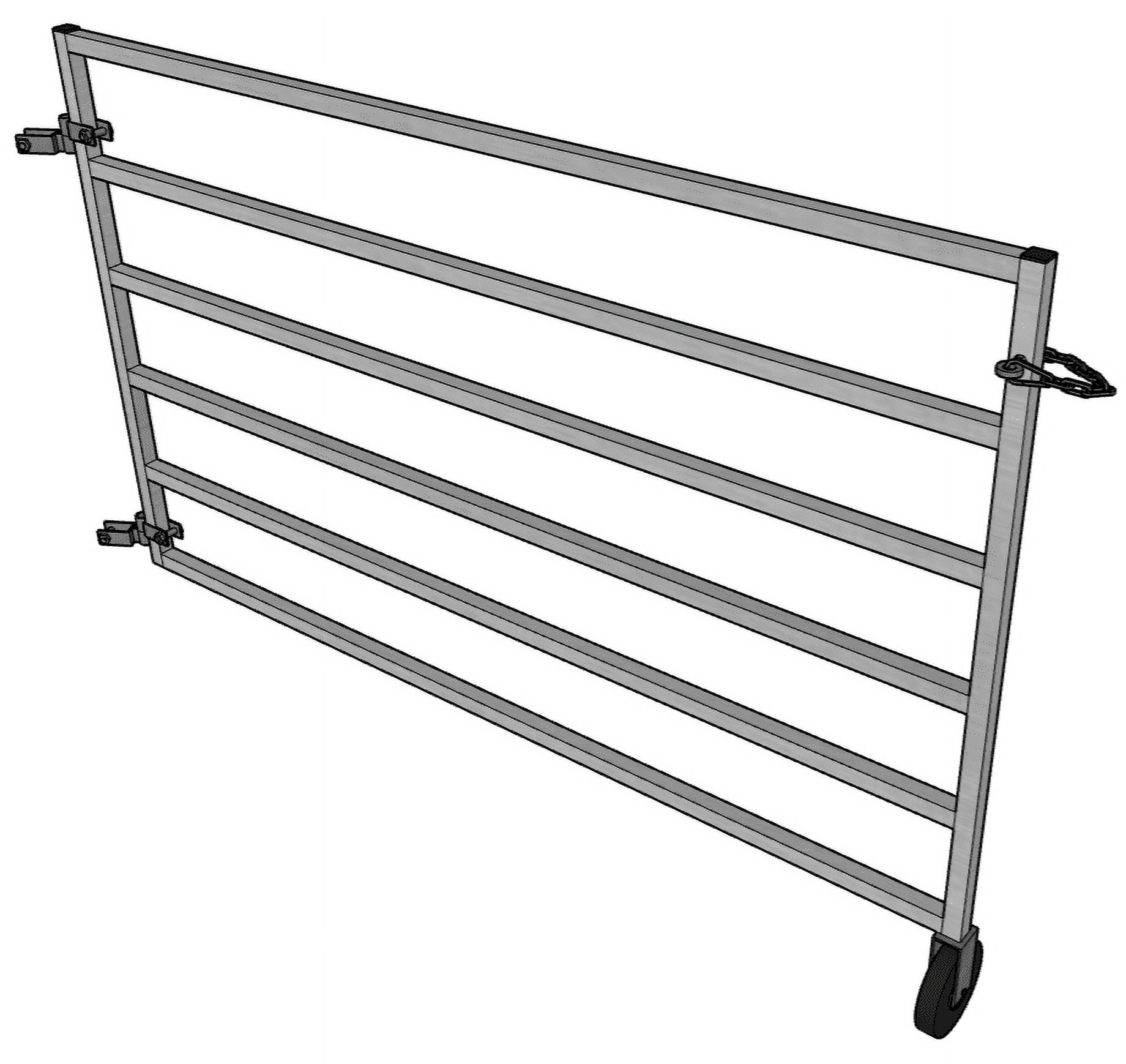11 PACK OF ALUMINUM 5 Ft LONG 6 RAIL 40" SHEEP & GOAT PANELS & 1 GATE PEN ARENA CORRAL