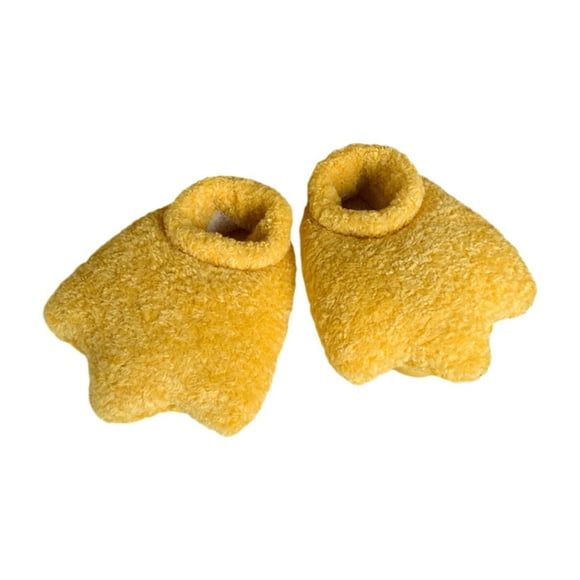 Rongfmy Duck Paw Slippers Soft Indoor Shoes Lightweight Anti Skid Sole for Women Novelty 38 to 39