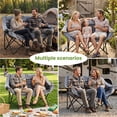 thumbnail image 7 of ABORON Oversized Double Camping Chair, Folding 2 Person Camping Chair Loveseat, Thick Fully Padded Duo Chair Camping Couch, Portable Double Camp Chair, Lawn Chairs, Camping Bench with Carrying Bag, 7 of 7