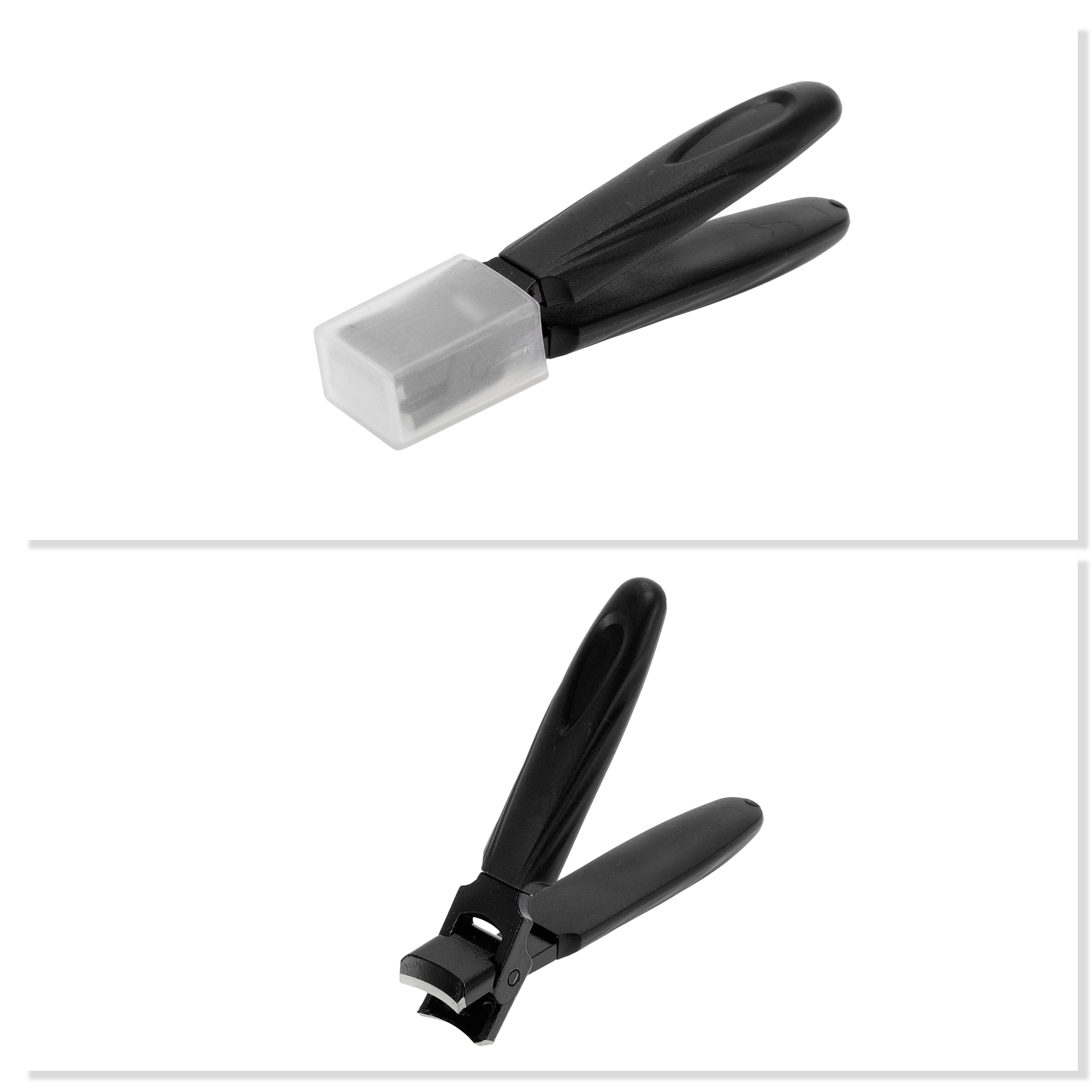 Unique Bargains Splash-proof Nail Clipper for Women and Men Black