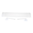 thumbnail image 5 of Unique Bargains Plastic Retractable Air Conditioner Deflector Telescopic Windshield Baffle White 2 Pack, 5 of 5