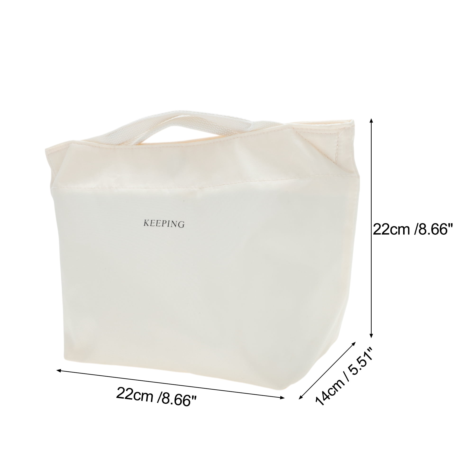 Unique Bargains Hand-held Lunch Bag 1 Pc Apricot