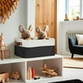 thumbnail image 4 of DECOMOMO Storage Baskets for Shelves Durable Small Storage Bins (Black and White, 6 Pack), 4 of 6