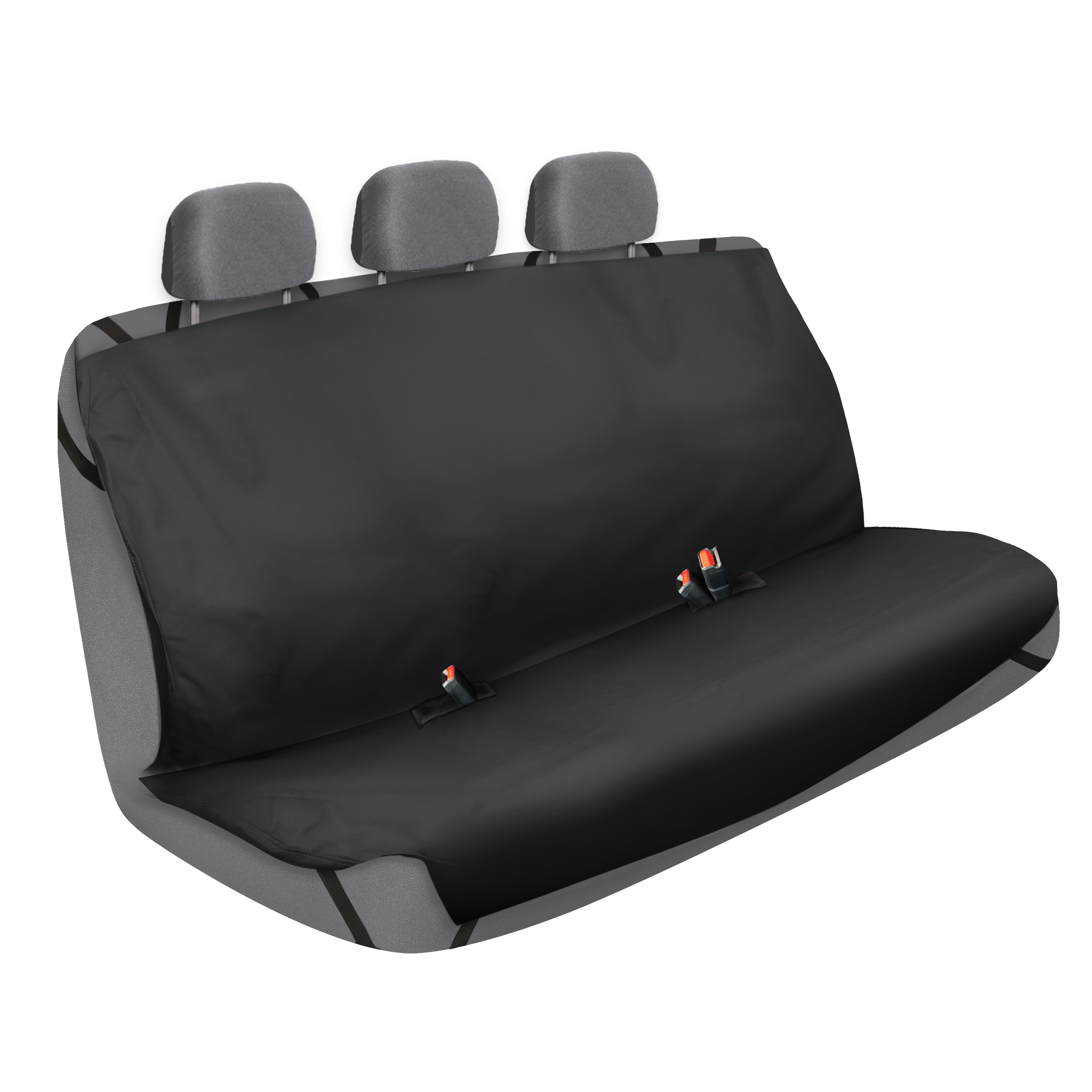 2Air Odor Eliminating Car Seat Protector, Black, Rear Bench photo 1