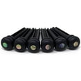 thumbnail image 1 of Crosby Pure Ebony Bridge Pins with Abalone Dot Inlay for Six String Acoustic Guitar, 1 of 8