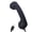 Black, variant on Portable Travel Readys Type C Handset with ABS Construction for Commuting and Office