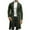 Olive Green, variant on Wyobmus Men's Winter Pea Coat Fashion Notch Lapel Long Jacket Double Breasted Classic Winter Overcoat Navy