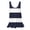 Navy, variant on Staron Summer Tops for Women Casual Fashion Striped Round Neck Sleeveless Loose Basic Comfy Tank Top with Pockets, Black XL