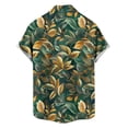 thumbnail image 5 of COSFO Hawaiian Men Button Down Shirt Summer Short Sleeve Tops Tropical with Pocket Classic Fit Collared Mens Shirts Casual, 5 of 6