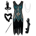 thumbnail image 3 of PrettyGuide Women's 1920s Flapper Dress Vintage Swing Fringed Gatsby Roaring 20s Dress, Medium, 3 of 8
