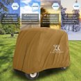 thumbnail image 2 of Yellow Waterproof Outdoor Sun Rain Resistant Golf Cart Protective Cover Polyester Fabric 285x122x168cm, 2 of 5