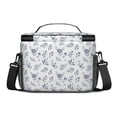 thumbnail image 3 of Lunch Box Pioneer Flower Floral Print Pattern Insulated Lunch Bag for Women Men,Medium Leakproof Lunchbox Cooler Bag Adjustable Strap,10 X 6.7 X 8 Inches, 3 of 6