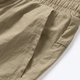thumbnail image 5 of Antinious Men Solid Drawstring Elastic Waist Pocket Outdoor Shorts, 5 of 5