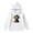 White, variant on Girls Cute Cow Print Hoodie Soft Comfortable Breathable Pullover Sweatshirt for Kids