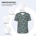 thumbnail image 3 of Hirioo Skull cute organ for Men's Baseball T-shirt Shirts Short Sleeve Casual Summer Button Stretch T Shirts,Size S-4XL-Medium, 3 of 7