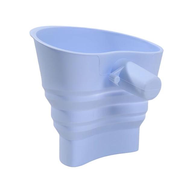 Maytalsory Mixer Flour Funnel Easy To Clean Silica Gel Large-capacity Kitchen Utility Tool For Mixer blue