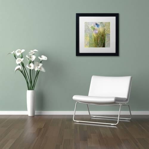 Trademark Fine Art "Emily II" Canvas Art by Color Bakery White Matte, Black Frame