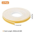 thumbnail image 2 of Uxcell 2 Rolls 1/4"x 1/16"x 6.56 Ft Weather Stripping Door Seal Strip Foam Tape, 2 of 6