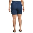 thumbnail image 4 of Just My Size Women's Plus Size Summer Casual Pull on Walkshorts Grommet Hem Detail, 4 of 8