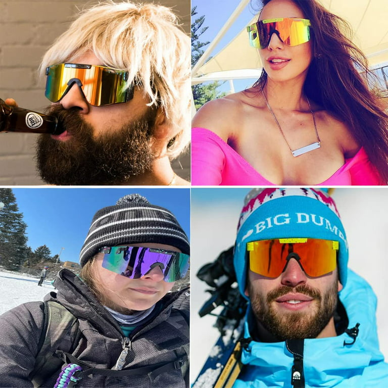 MGIESG Cycling Polarized Pit Viper StyleSports Sunglasses for Men Women,Anti-UV400 Style Sunglasses,Running,Golf,Fishing,Ski, Adult Unisex, Size: One
