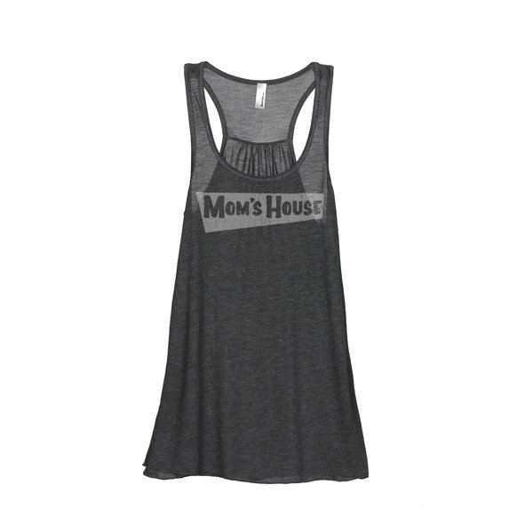 Thread Tank Mom's House (Full House) Women's Fashion Sleeveless Flowy Racerback Tank Top Charcoal Small