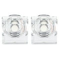 thumbnail image 4 of 2Pcs Clear Square Crystal Drawer Knobs Crystal Square Dresser Knobs Cabinet Handles, 4 of 8