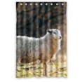 thumbnail image 1 of Cortina de ducha de Tela Impermeable ABPHQTO Oveja Blanca Sonriente 120x180 cm, 1 of 1