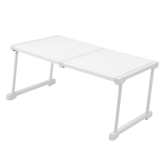 Cabinet Shelf Expandable Organizer Riser Rack, Closet Storage Shelf for Wardrobes Kitchen Cupboard Under Sink, No Drill Installation, 20KG Load Bearing