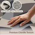 thumbnail image 6 of ODIKA 3'x5' Washable Throw Rug Stain Resistant, Low Profile, Non-Slip Monochrome Geometric Abstract Art Design Elegant Interplay of Shapes and Shadows for Modern for Entryway, Kitchen, Mudroom, 6 of 7