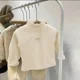 thumbnail image 1 of Children's Autumn Winter Half High Neck Pullover Long Sleeve Bottom Shirt Kids Baby Boys Girls Clothing Tops, 1 of 6