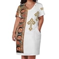 thumbnail image 2 of Vestido holgado con bolsillos para mujer moda etíope Verano, 2 of 6