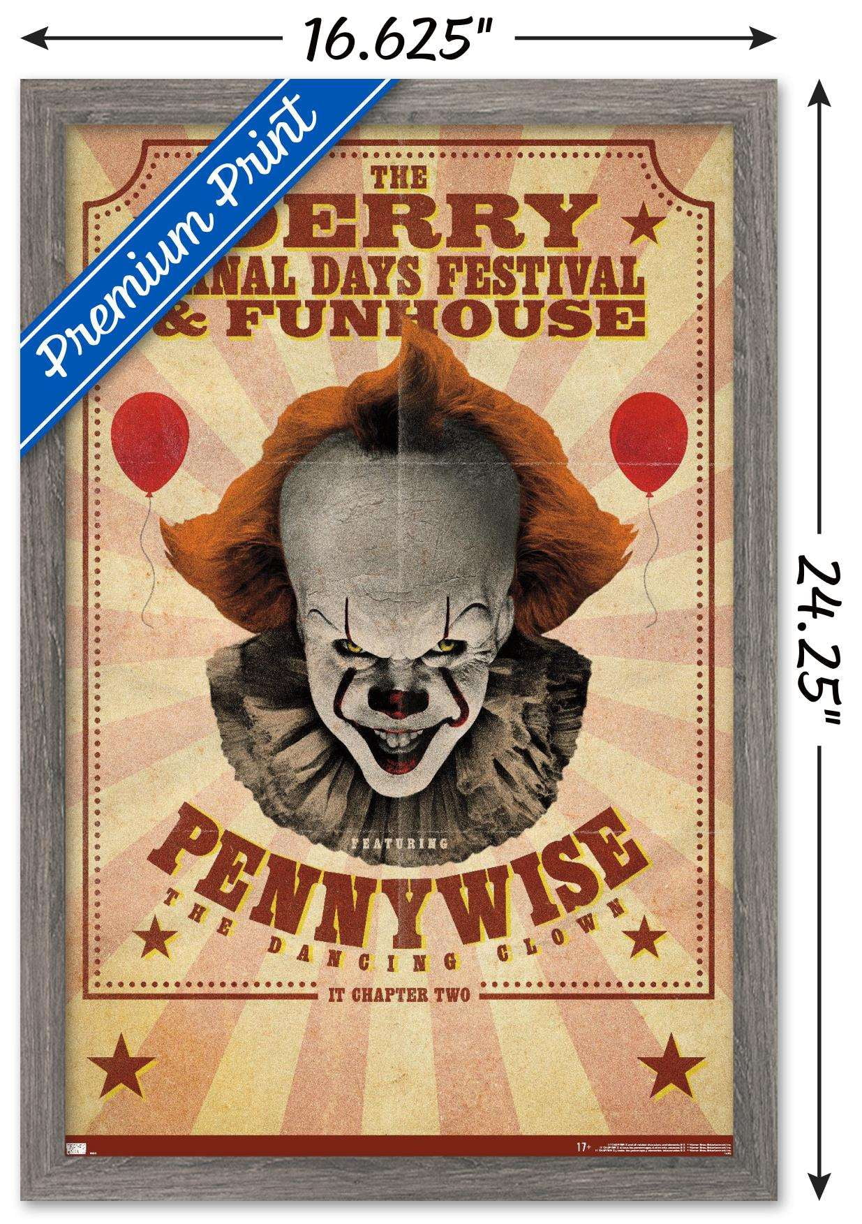 IT: Chapter 2 - Funhouse Wall Poster, 14.725" x 22.375", Framed