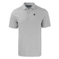 thumbnail image 2 of Men's Cutter & Buck  Gray/White Seton Hall Pirates Forge Eco Double Stripe Stretch Recycled Polo, 2 of 3