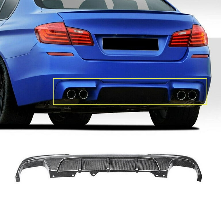 For BMW F10 5 Series 535i 528i M Sport 2011-2016 High Quality ABS Front  Bumper Lip Spoiler Glossy Black Or Carbon Fiber Look