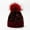 red2, variant on Baqcunre Beanies Hats Men, Women Outdoor Warm Knitted Hat Dyed Raccoon Sequined Hat Ear Hat In Winter, Beanie for Women, Baby Beanie