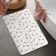 thumbnail image 2 of Pioneer Flower Floral Print Pattern Bathroom Rugs Mat, Non Slip Microfiber Bathroom Rug with Rubber Backing, Soft Mats for Bathroom Floor Tub Shower, 20"x32", 2 of 5