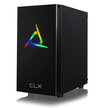 CLX SET Gaming PC - Intel Core i5 9400F 2.9GHz 6-Core, 16GB DDR4 2666, GeForce GTX 1650 4GB, 480GB SSD + 2TB HDD, Black Mini-Tower RGB, Windows 10 Home