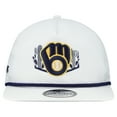 thumbnail image 2 of Men's New Era  White Milwaukee Brewers 2025 Spring Training Palm Golfer Snapback Hat, 2 of 5