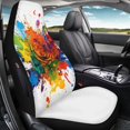 thumbnail image 7 of POLERO Waterproof Polyester Auto Seat Cushion, Universal Stretchy 2 Piece Seat Protector Covers for Automobile Truck SUV, 7 of 7