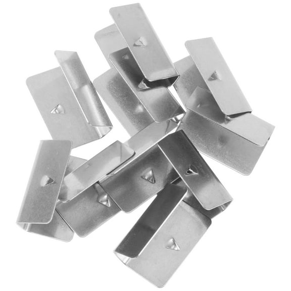 WHAMVOX  10 Pcs Window Visor Deflector Clips Secure Car Protector Silver