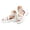 White, variant on Women's Platform Strappy Sandals Lightweight Open Toe Cutout Summer Gothic Gladiator Sandals with Double Buckle Strap Black Size 7