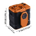 thumbnail image 2 of Fiudx Liquidación de ahorros de otoño Ventilador de cintura colgante Construcción Portátil Pequeño Acondicionador Grande Viento Ventilador de cintura colgante para exteriores, 2 of 4