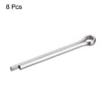 thumbnail image 3 of Unique Bargains Split Cotter Pin, 5x50mm 316 Stainless Steel Clip Fastener Fitting, Silver 8Pack, 3 of 5